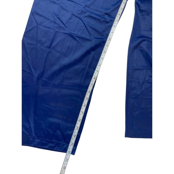 Vanity Fair Sleepwear Set Navy Blue Womens Large All Nylon Lightweight Button - Picture 15 of 16